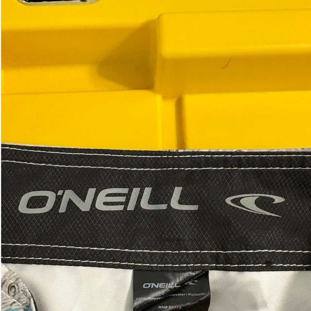 ONeill Mens Board Shorts Size‎ 28 Psychedelic Sea Life Abstract Print Blue Grey